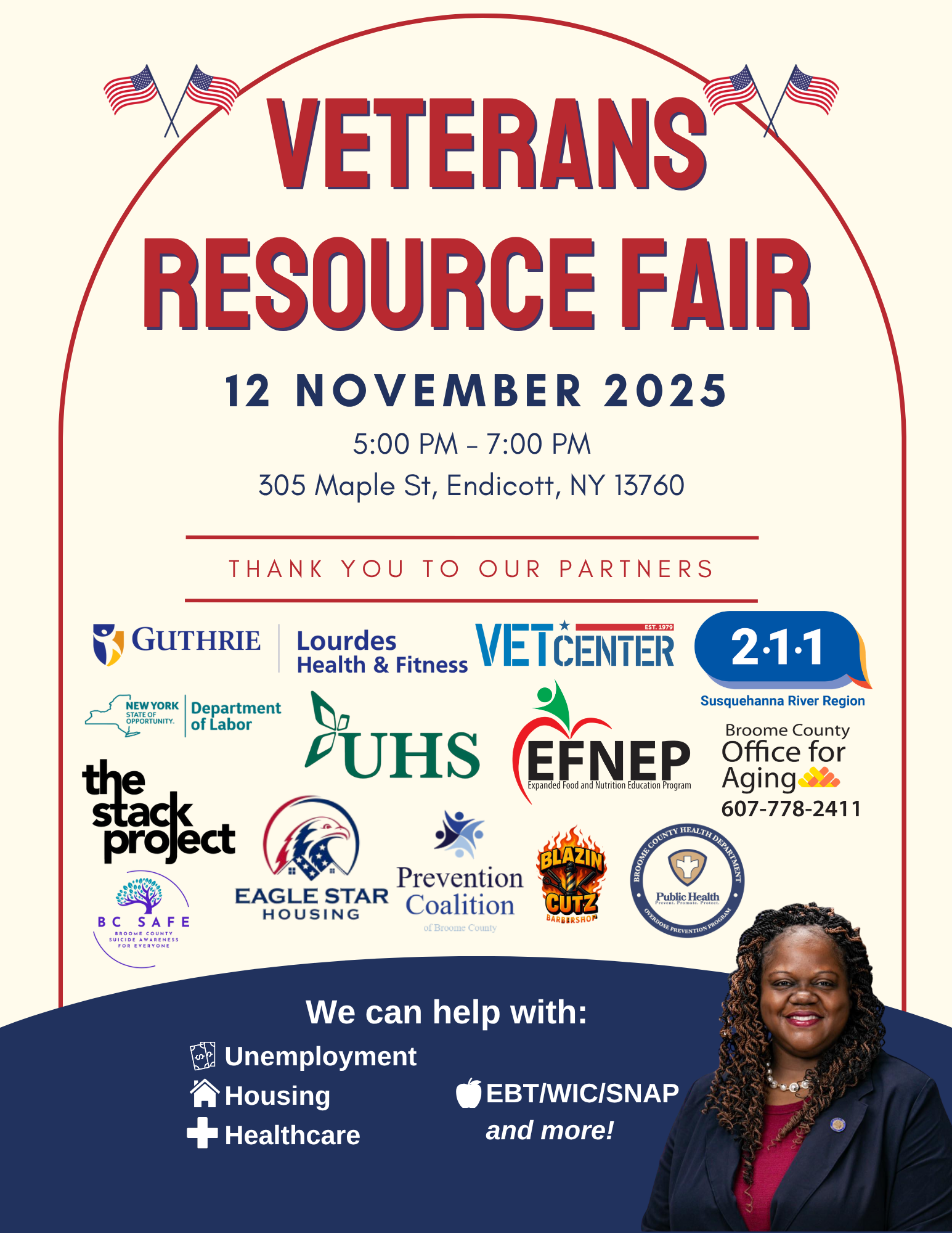 Senator Lea Webb Hosts Her 3rd Annual Broome County Veterans Resource Fair